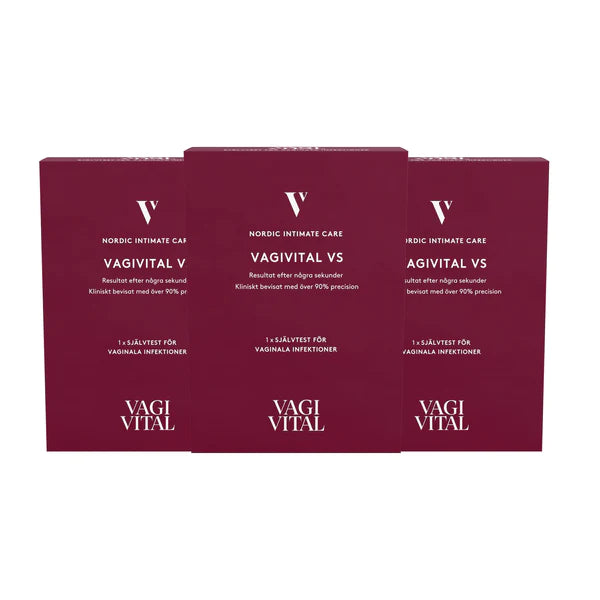 3-Pakning VagiVital VS selvtest for bakteriell vaginose
